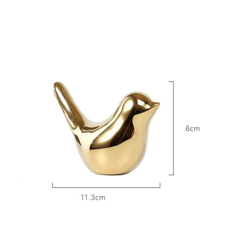 Golden Plating Bird Crafts