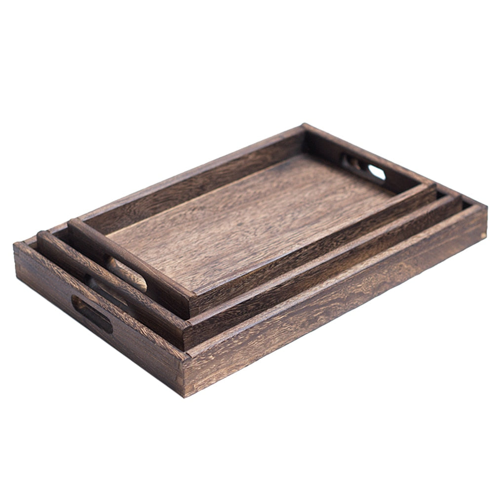 Retro Wooden Serving Tray