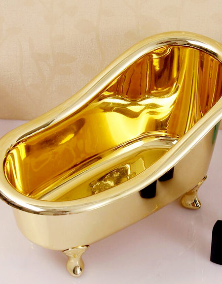 Gold Mini Bathtub Soap Storage