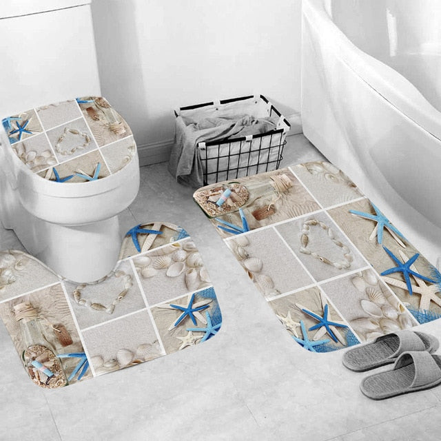 3pcs Non-Slip Bathroom Rug