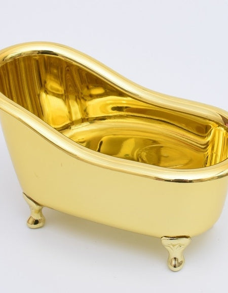 Gold Mini Bathtub Soap Storage