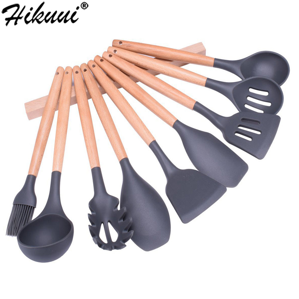 9pcs Kitchen Silicone Cooking Set