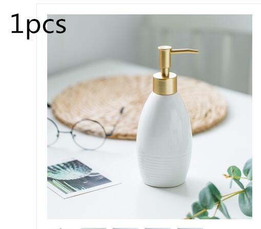 Geometric Pink Ceramic Bathroom Accessories