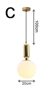 Modern Minimalist Golden Pendant Light