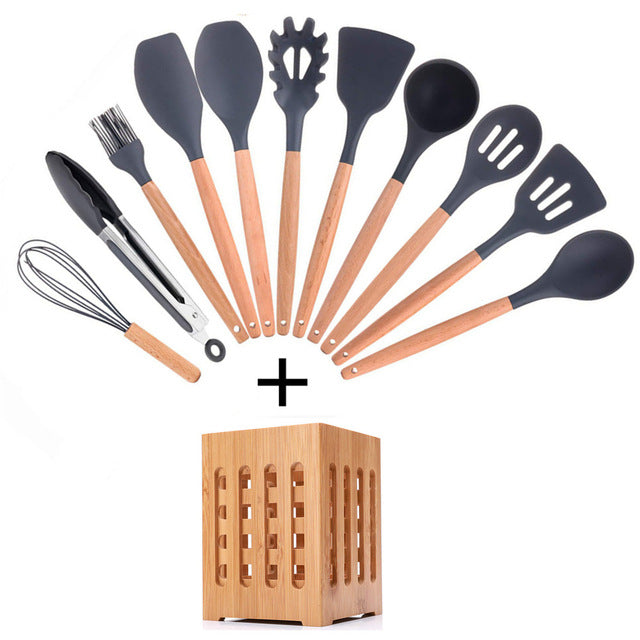 11pcs Silicone Cooking Utensils