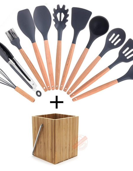 11pcs Silicone Cooking Utensils
