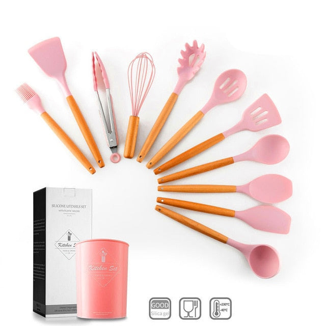 11pcs Silicone Cooking Utensils