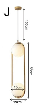 Modern Minimalist Golden Pendant Light