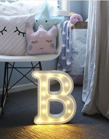26 Letters White LED Night Light