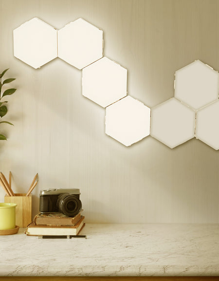 Touch Night Light Hexagonal Wall Lamp