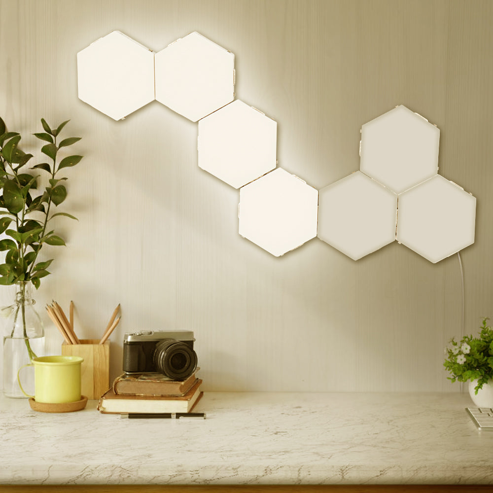 Touch Night Light Hexagonal Wall Lamp