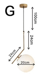 Modern Minimalist Golden Pendant Light