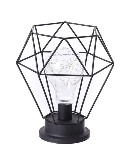 Retro Iron Art Minimalist Hollow Table Lamp