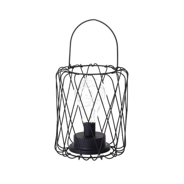 Retro Iron Art Minimalist Hollow Table Lamp