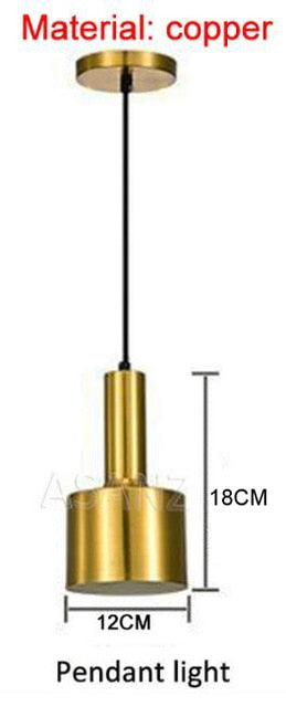 Nordic Brass Pendant Lights