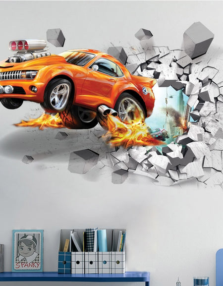 Creative 3D Car Wall Stickers