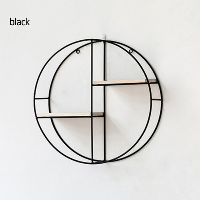 Nordic Iron Hexagonal Wall Shelf