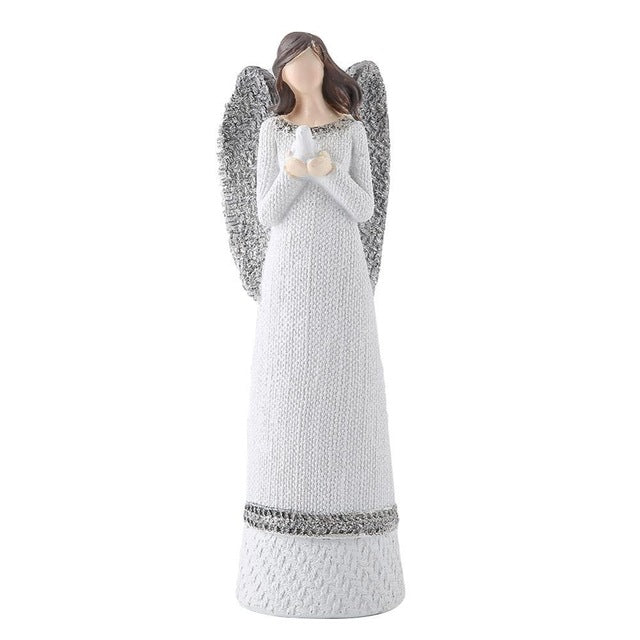 20cm Resin White Beauty Sculpted Figure