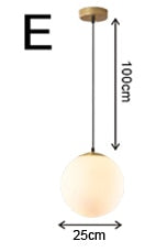 Modern Minimalist Golden Pendant Light