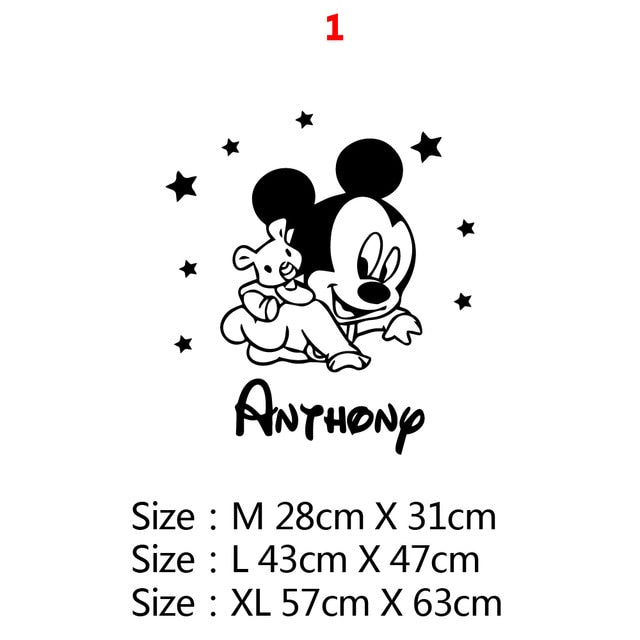 Mickey Minnie Mouse Wall Sticker