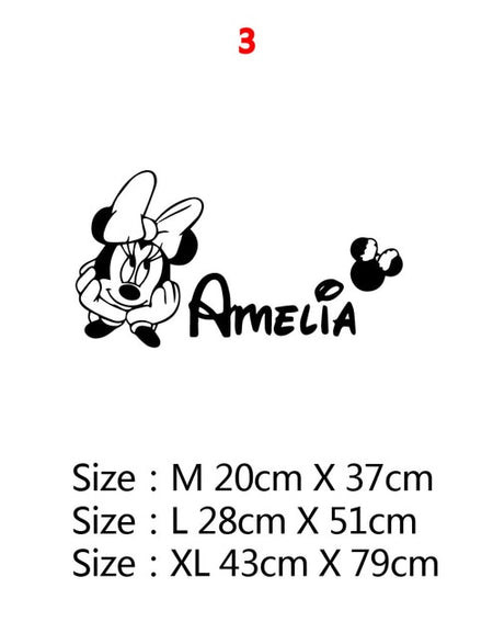 Mickey Minnie Mouse Wall Sticker