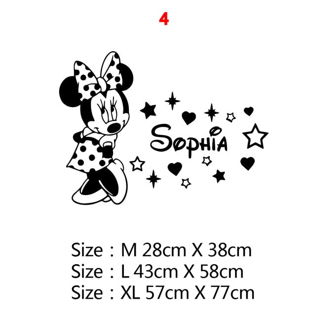 Mickey Minnie Mouse Wall Sticker