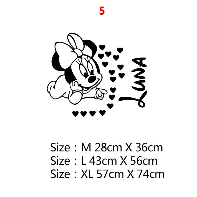 Mickey Minnie Mouse Wall Sticker
