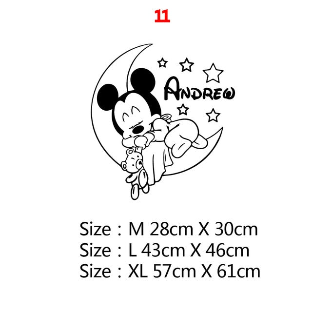 Mickey Minnie Mouse Wall Sticker