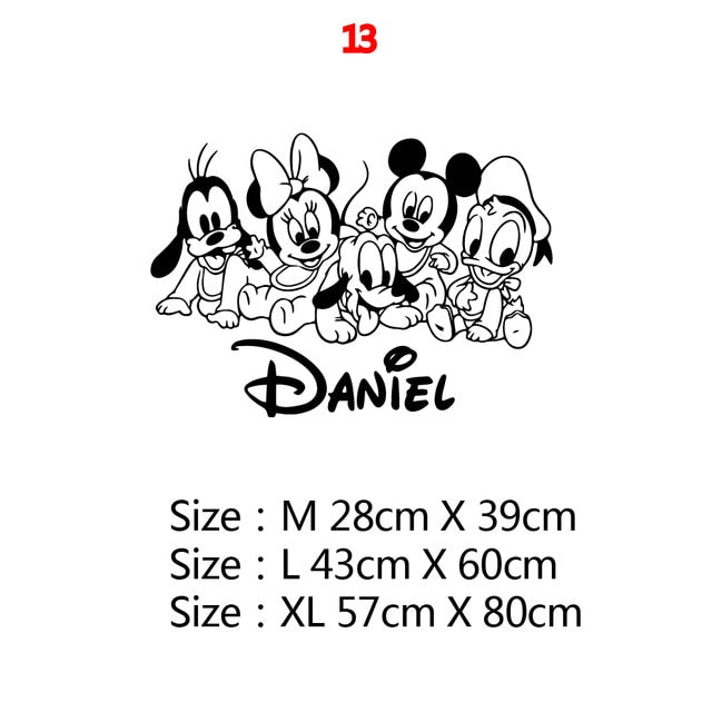 Mickey Minnie Mouse Wall Sticker