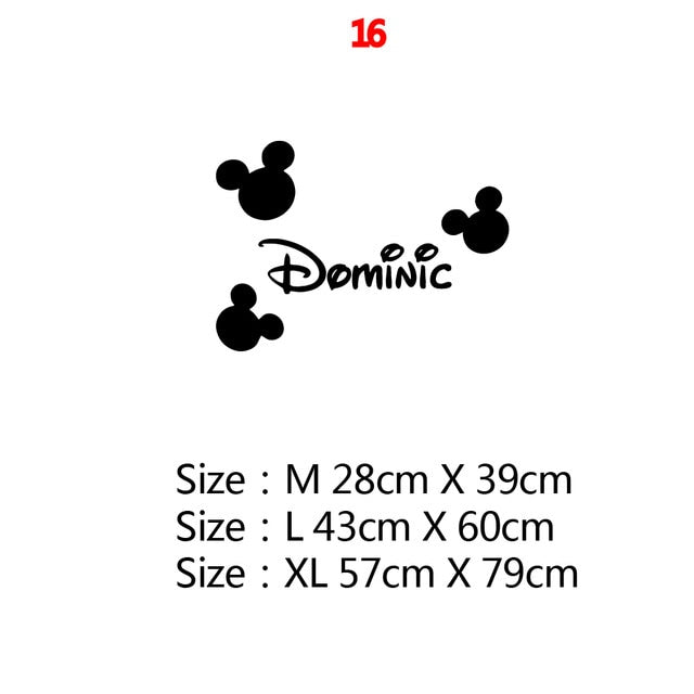 Mickey Minnie Mouse Wall Sticker