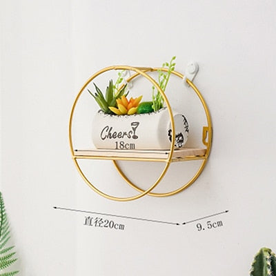 Nordic Metal Decorative Shelf