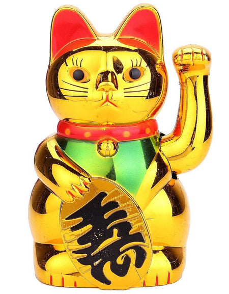 Chinese Gold Maneki Neko Cat