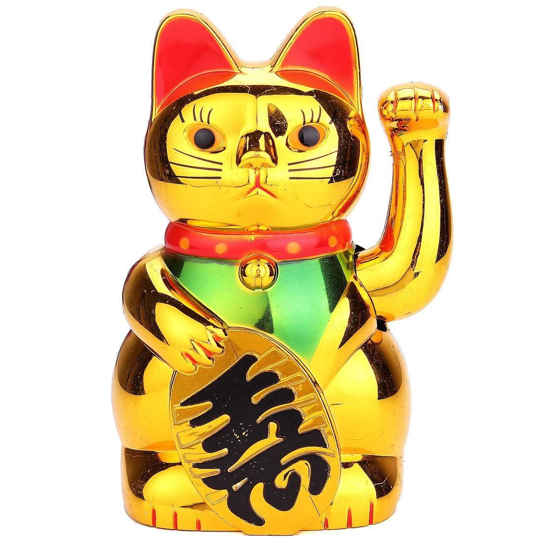 Chinese Gold Maneki Neko Cat