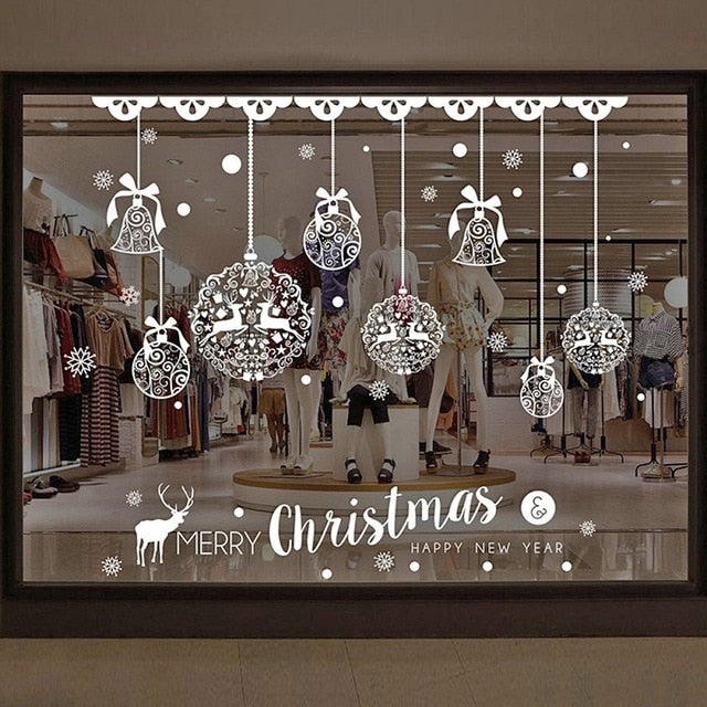 Glass Window Owls Tree Sticker