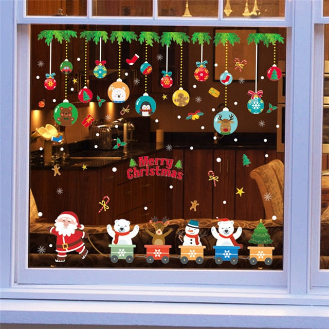 Glass Window Owls Tree Sticker