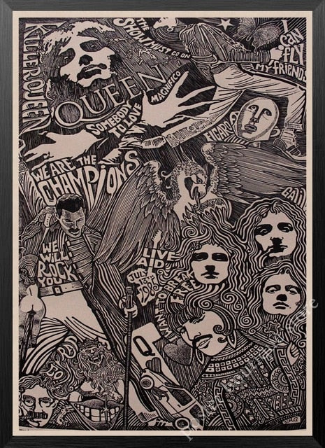 Queen Band Music Kraft Paper