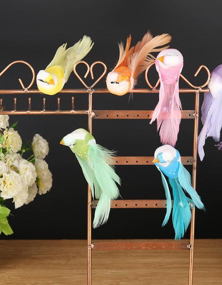6pcs Artificial Birds