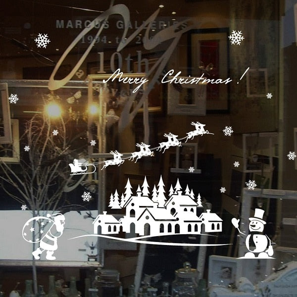 Glass Window Owls Tree Sticker