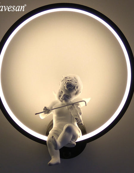 Minimalist Art Sconce Interior with Angel Home Decoration