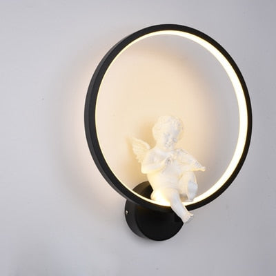 Minimalist Art Sconce Interior with Angel Home Decoration