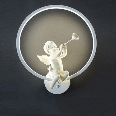 Minimalist Art Sconce Interior with Angel Home Decoration