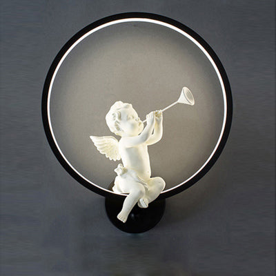 Minimalist Art Sconce Interior with Angel Home Decoration