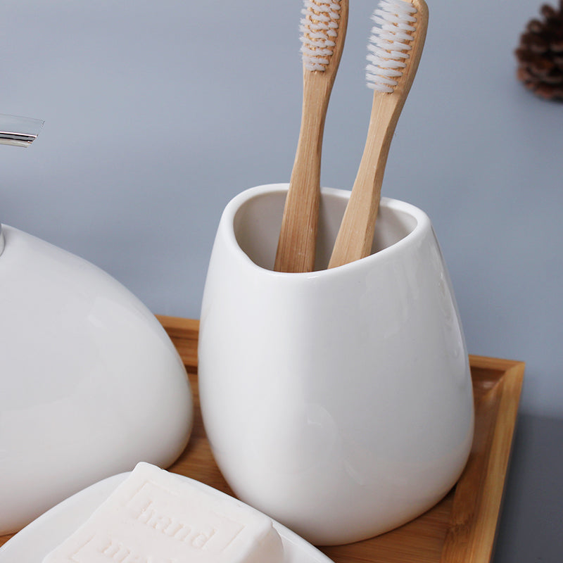 6pcs Ceramic Bathroom Accessories