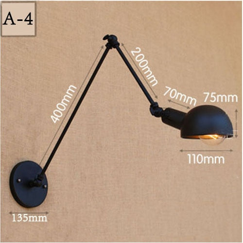 Vintage Long Arm Wall Lamp