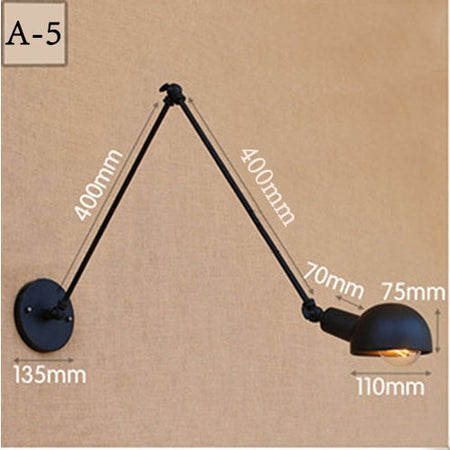 Vintage Long Arm Wall Lamp