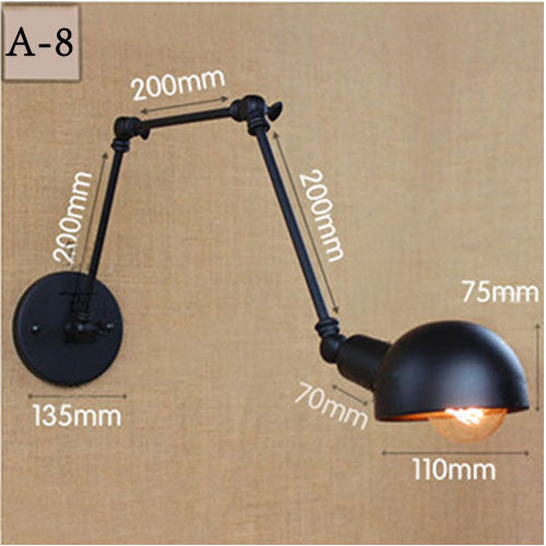Vintage Long Arm Wall Lamp