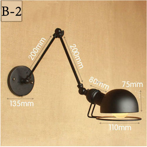 Vintage Long Arm Wall Lamp