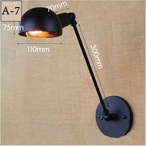 Vintage Long Arm Wall Lamp