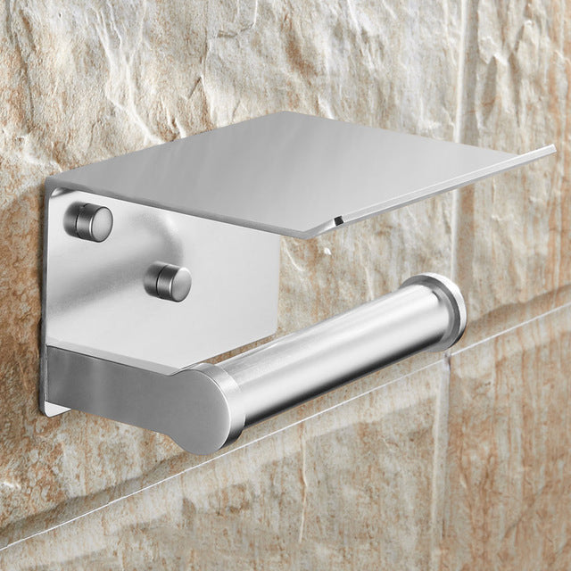 Toilet Paper Holder with Shelf