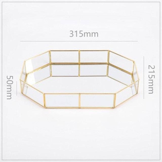 Retro Golden Storage Tray
